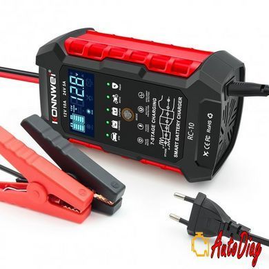 Зарядное устройство автомобильное Konnwei RC-10 12 V 10 A 24 V 5 A