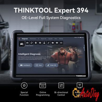 Автосканер Thinkcar Thinktool Expert 394 с поддержкой ИИ (легковые, гибриды, электро авто)