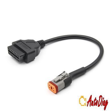 Перехідник для мотоцикла Harley Davidson 4pin на 16Pin OBD2