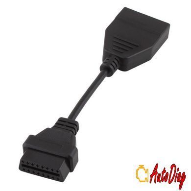 Переходник для диагностики авто GM12 12pin (OBDI, OBD1) на OBD2 16pin (ВАЗ, Daewoo)