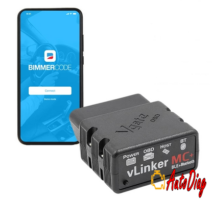 Автосканер VGate vLinker MC+ Bluetooth 4.0 BLE (аналог OBDLink MX+) для роботи з BimmerCode, Forscan, ALfa Obd