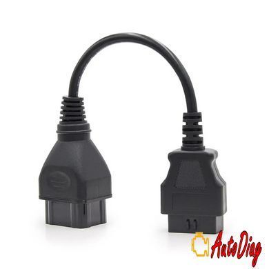 Перехідник OBD2 Renault 12 pin для підключення діагностики до  Renault (12pin - 16pin)