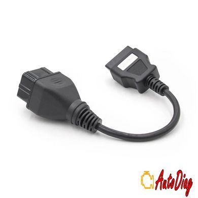Перехідник OBD2 Renault 12 pin для підключення діагностики до  Renault (12pin - 16pin)