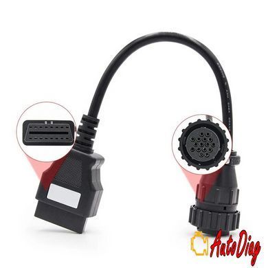 Переходник з OBD2 16pin мама на Scania, DAF 16pin мама