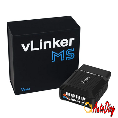 Автосканер Vgate vLinker MS Bluetooth адаптер OBD2 для FORScan, AlfaOBD, BimmerCode