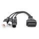 Перехідник YAMAHA 3- 4 pin + honda 6 pin універсальний адаптор 16Pin OBD2 OBDII
