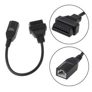 Переходник OBD2 Honda 3 pin для подключения диагностики к авто Honda (3pin - 16pin)