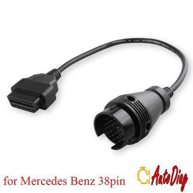 Перехідник Mercedes Benz 38 pin на 16 pin OBD2 (повна розпіновка)