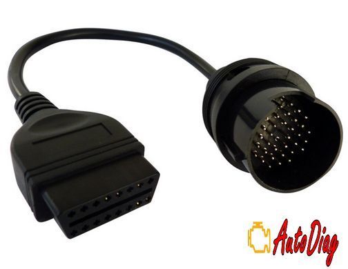 Перехідник Mercedes Benz 38 pin на 16 pin OBD2 (повна розпіновка)