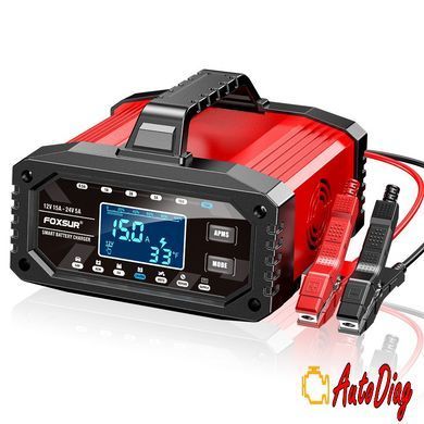 Зарядное импульсное автомобильное устройство Foxsur FAC-150 12-24v 0,5-15А