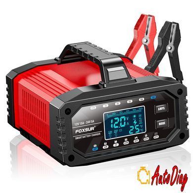 Зарядное импульсное автомобильное устройство Foxsur FAC-150 12-24v 0,5-15А