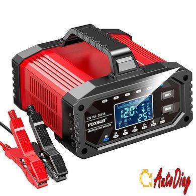 Зарядное импульсное автомобильное устройство Foxsur FAC-150 12-24v 0,5-15А