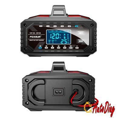Зарядное импульсное автомобильное устройство Foxsur FAC-150 12-24v 0,5-15А