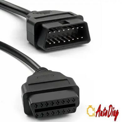 Кабель удлинитель OBD2 16-pin obd2 16 pin в obd2 16 pin - длина 1,5м