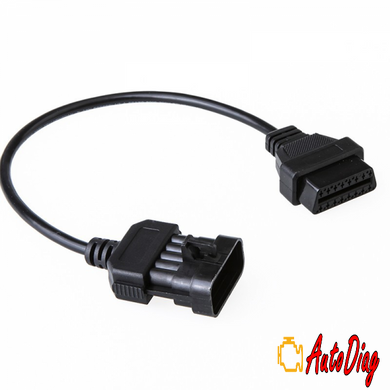 Перехідник Opel 10pin в OBD2 16 pin