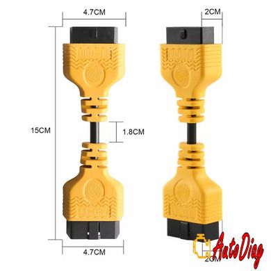 Кабель удлинитель OBD2 AUTOOL 14см