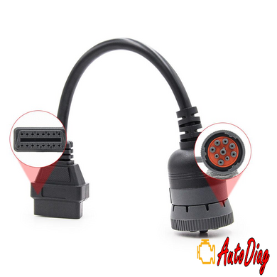 Перехідник OBD2 16 pin на 9pin КАМАЗ, КАВЗ, ПАЗ, Cummins truck (J1939)